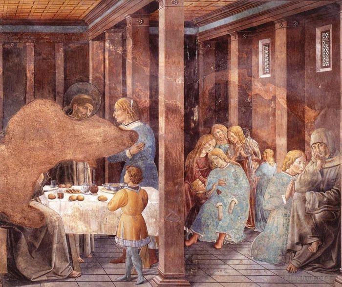 Benozzo Gozzoli Various Paintings - Scenes from the Life of St Francis Scene 8south wall
