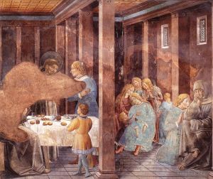 Artist Benozzo Gozzoli's Work - Scenes from the Life of St Francis Scene 8south wall