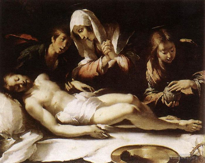 Bernardo Strozzi Oil Painting - Lamentation Over The Dead Christ