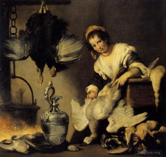 Bernardo Strozzi Oil Painting - The Cook