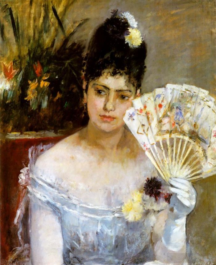 Berthe Morisot Oil Painting - At the Ball