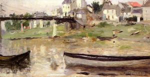 Artist Berthe Morisot's Work - Boats on the Seine