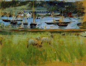Artist Berthe Morisot's Work - Harbor in the Port of Fecamp