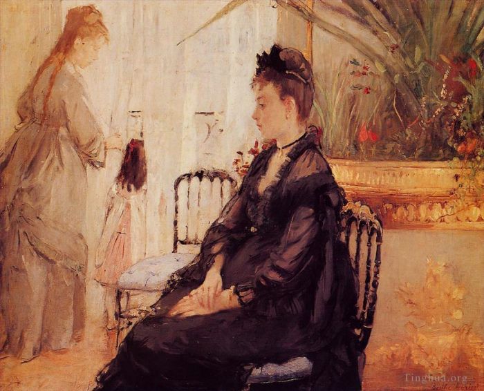 Berthe Morisot Oil Painting - Interior