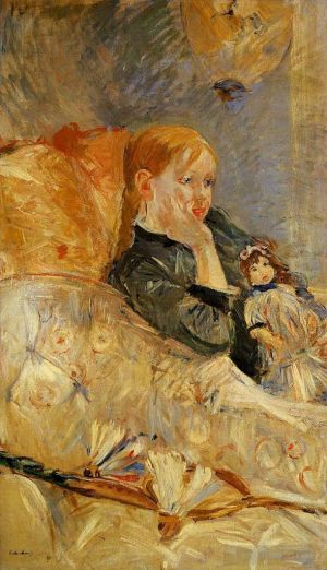Artist Berthe Morisot's Work - Little Girl with a Doll