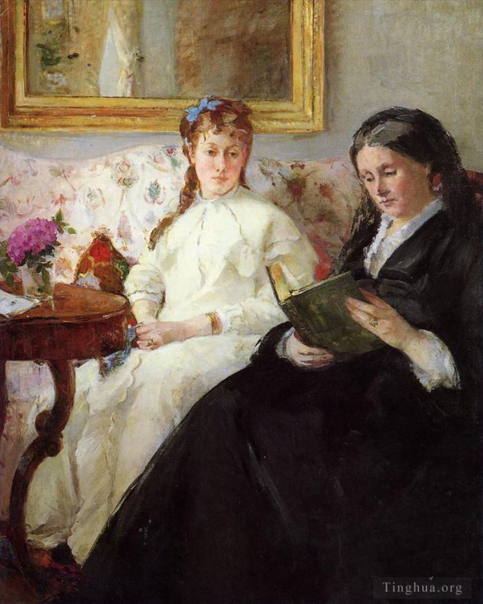 Berthe Morisot Oil Painting - Mother and Sister of the Artist