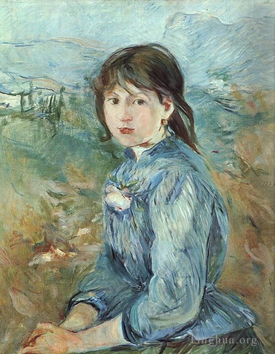 Berthe Morisot Oil Painting - The Little Girl from Nice