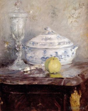 Artist Berthe Morisot's Work - Tureen And Apple still life