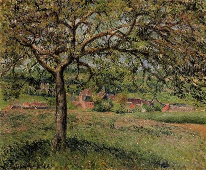 Camille Pissarro Oil Painting - Apple tree at eragny 1884