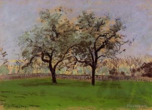Artist Camille Pissarro's Work - Apples trees at pontoise