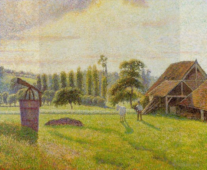 Camille Pissarro Oil Painting - Brickworks at eragny 1888