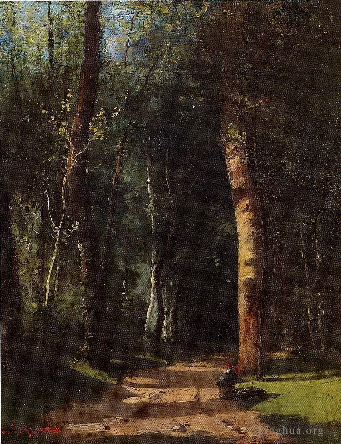 Camille Pissarro Oil Painting - In the woods
