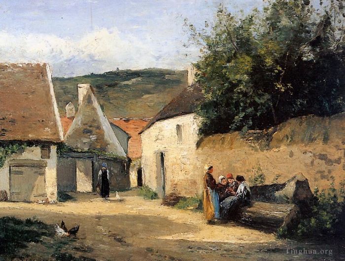 Camille Pissarro Oil Painting - Jacob coin de village
