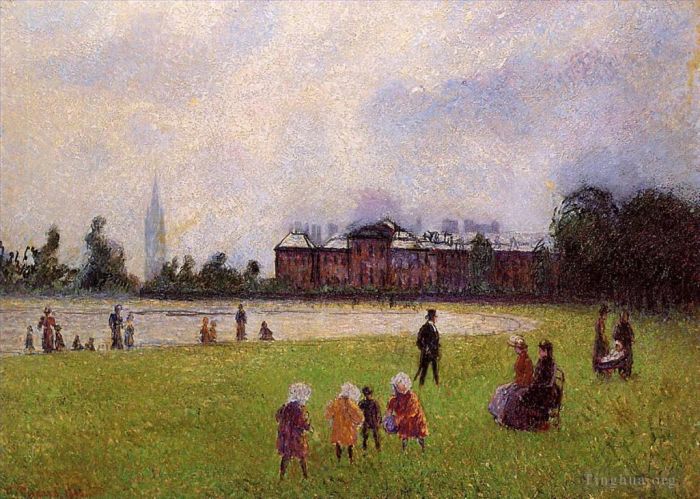 Camille Pissarro Oil Painting - Kensington gardens london 1890