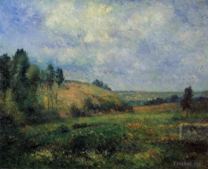 Camille Pissarro Oil Painting - Landscape near pontoise 1880