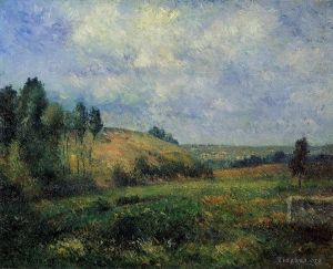 Artist Camille Pissarro's Work - Landscape near pontoise 1880