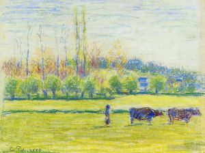Artist Camille Pissarro's Work - Near eragny