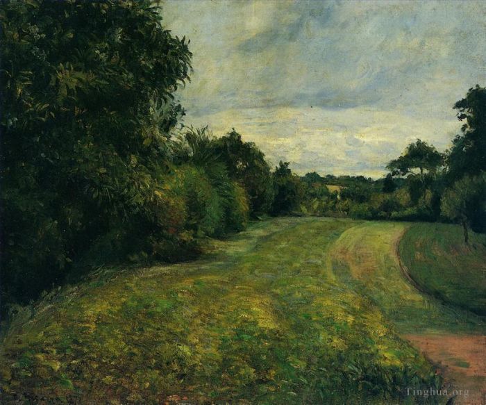 Camille Pissarro Oil Painting - The backwoods of st antony pontoise 1876