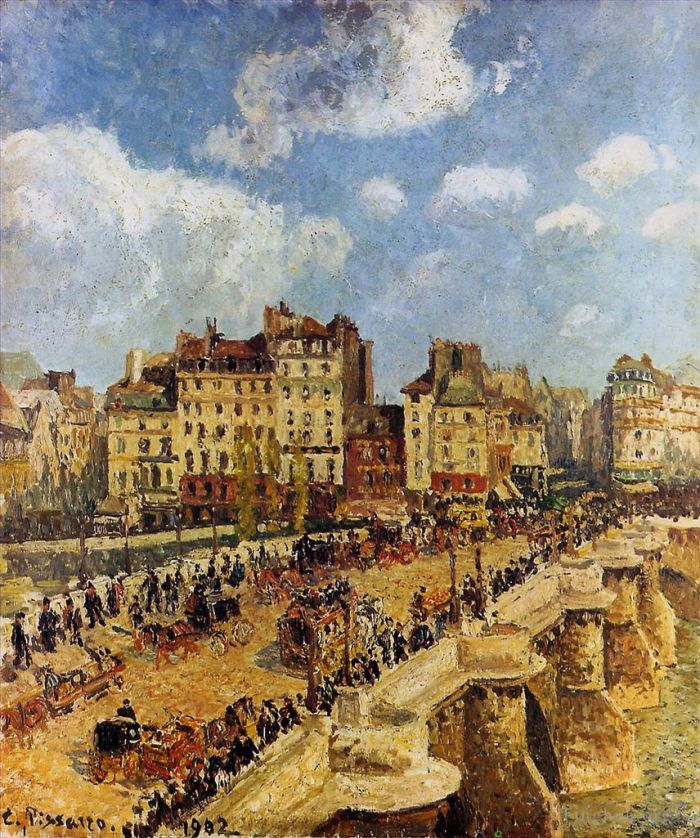 Camille Pissarro Oil Painting - The pont neuf 1902