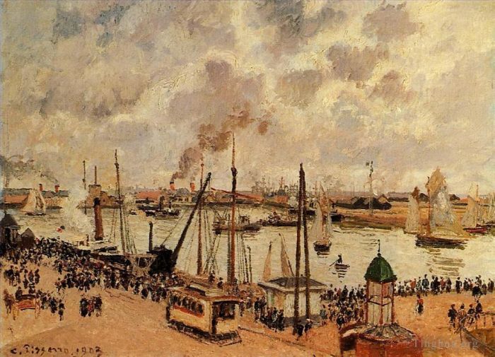 Camille Pissarro Oil Painting - The port of le havre 1903
