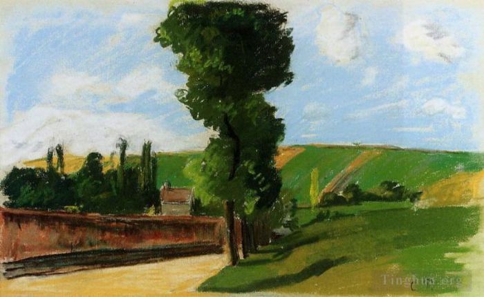 Camille Pissarro Various Paintings - Landscape at pontoise 2