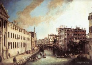Artist Canaletto's Work - Rio Dei Mendicanti