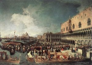 Artist Canaletto's Work - Reception Of The Ambassador In The Doges Palace