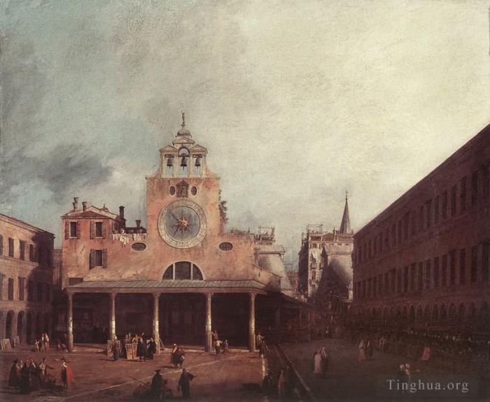 Canaletto Oil Painting - San Giacomo Di Rialto