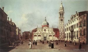 Artist Canaletto's Work - Campo santa maria formosa