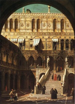 Artist Canaletto's Work - Scala dei giganti 1765