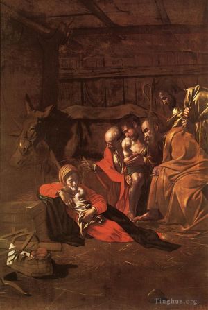 Artist Caravaggio's Work - Adoration of the Shepherds