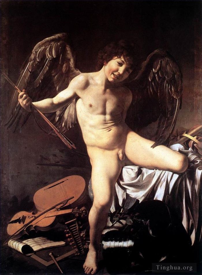 Caravaggio Oil Painting - Amor Victorious