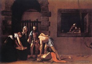 Artist Caravaggio's Work - Beheading of Saint John the Baptist