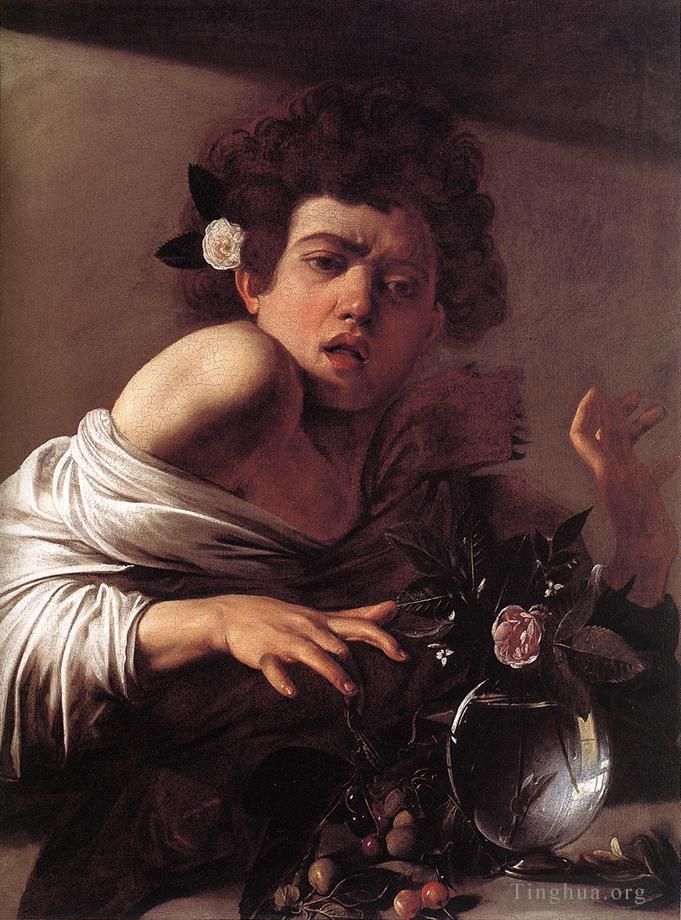 Caravaggio Oil Painting - Boy Bitten by a Lizard