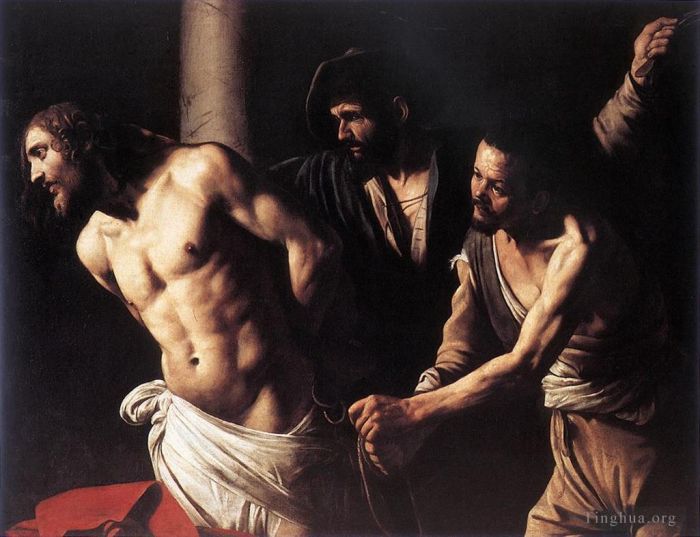 Caravaggio Oil Painting - Christ at the Column