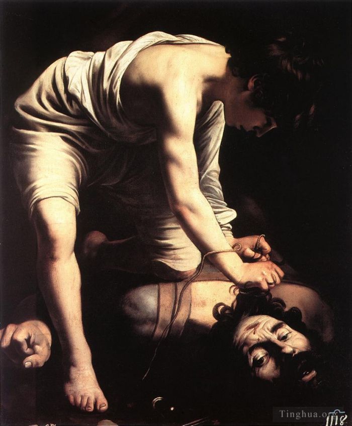 Caravaggio Oil Painting - David with the head of Goliath