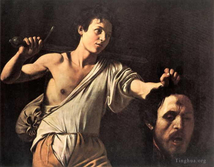 Caravaggio Oil Painting - David with the Head of Goliath