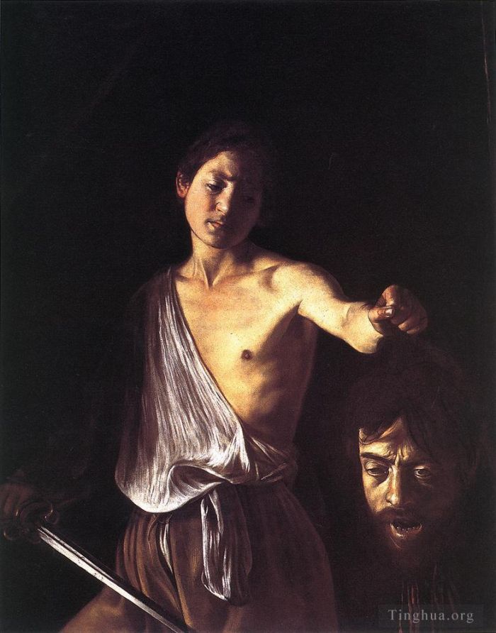 Caravaggio Oil Painting - David with the Head of Goliath