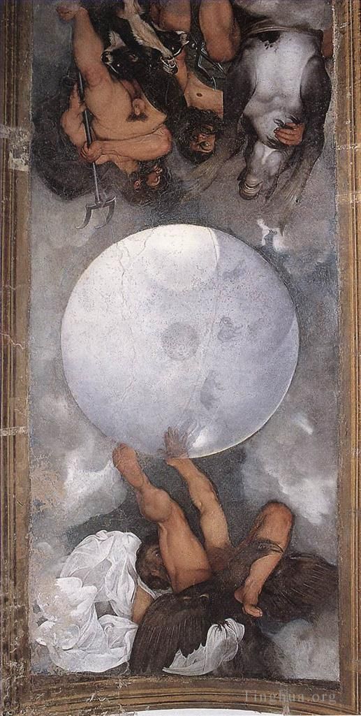 Caravaggio Oil Painting - Jupiter Neptune and Pluto