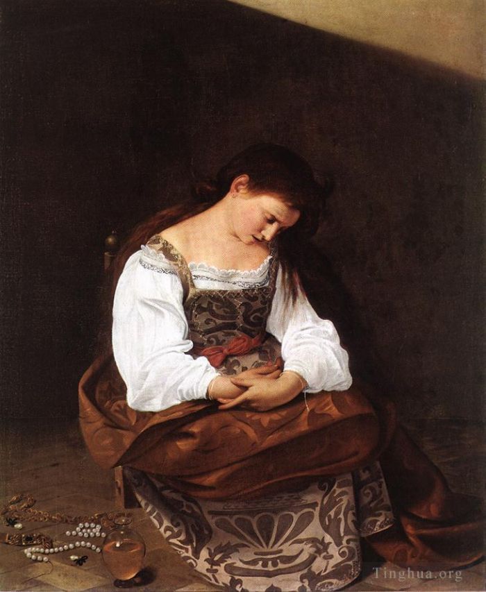 Caravaggio Oil Painting - Magdalene
