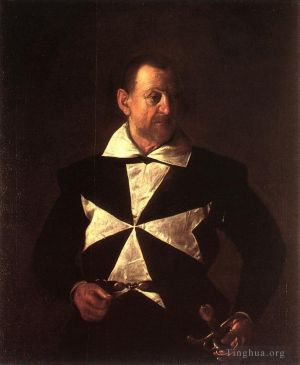 Artist Caravaggio's Work - Portrait of Alof de Wignacourt2