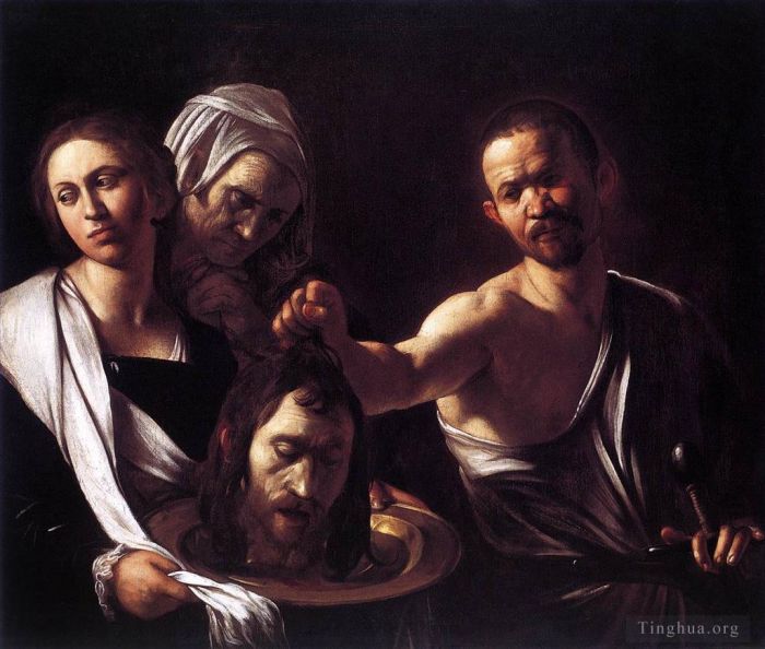 Caravaggio Oil Painting - Salome with the Head of St John the Baptist