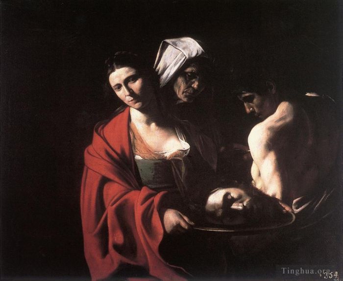 Caravaggio Oil Painting - Salome with the Head of the Baptist