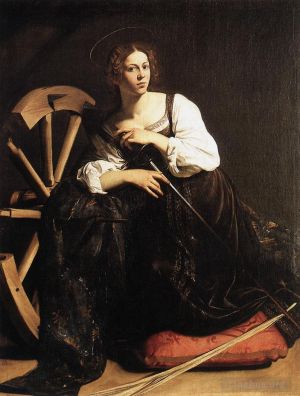 Artist Caravaggio's Work - St Catherine of Alexandria