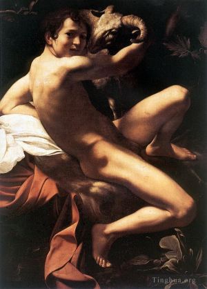 Artist Caravaggio's Work - St John the Baptist Youth with Ram