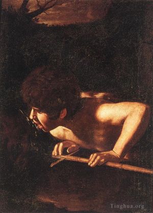 Artist Caravaggio's Work - St John the Baptist at the Well