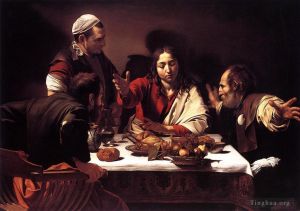 Artist Caravaggio's Work - Supper at Emmaus
