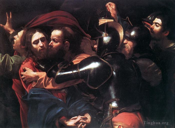 Caravaggio Oil Painting - Taking of Christ