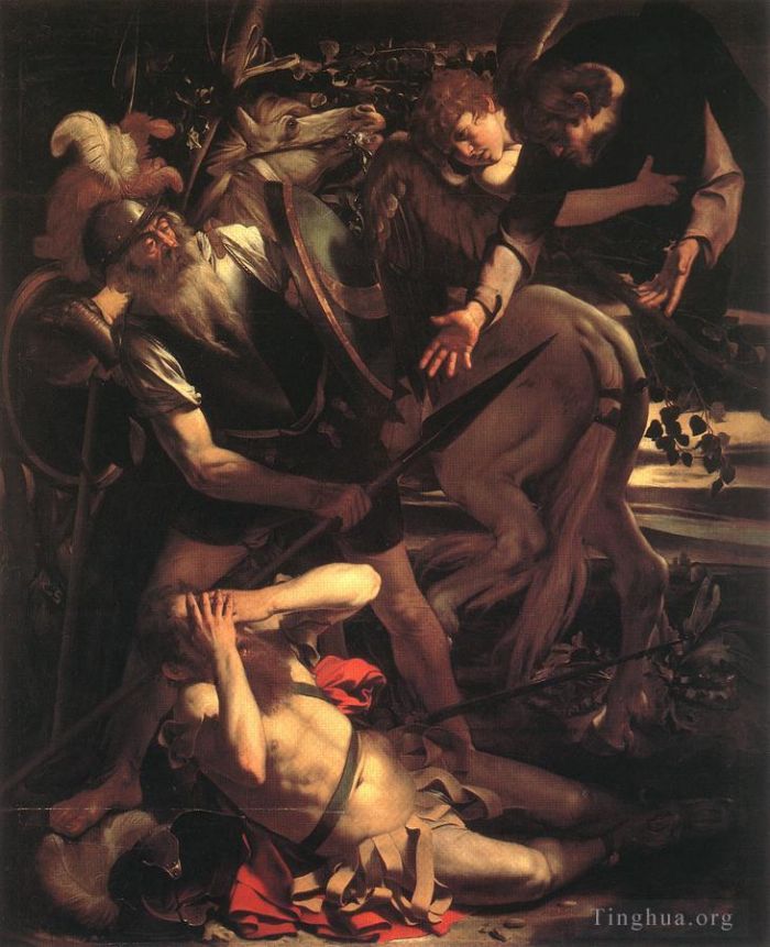 Caravaggio Oil Painting - The Conversion of St Paul