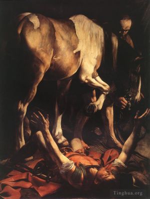 Artist Caravaggio's Work - The Conversion on the Way to Damascus